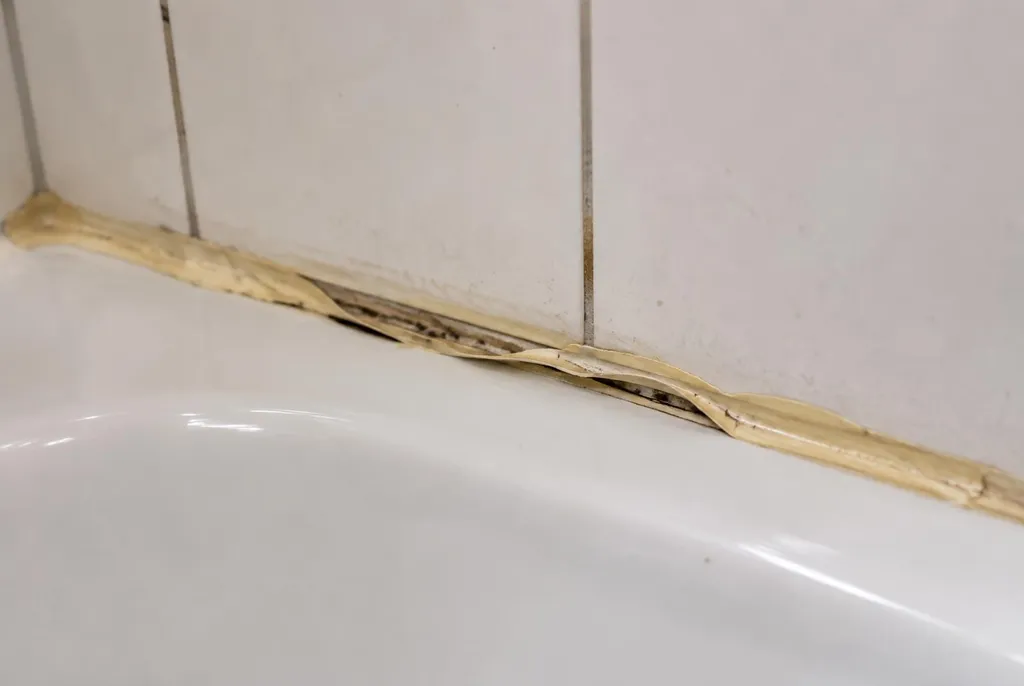 Kitbedrijf Den Bosch – loslatende kit naast het bad